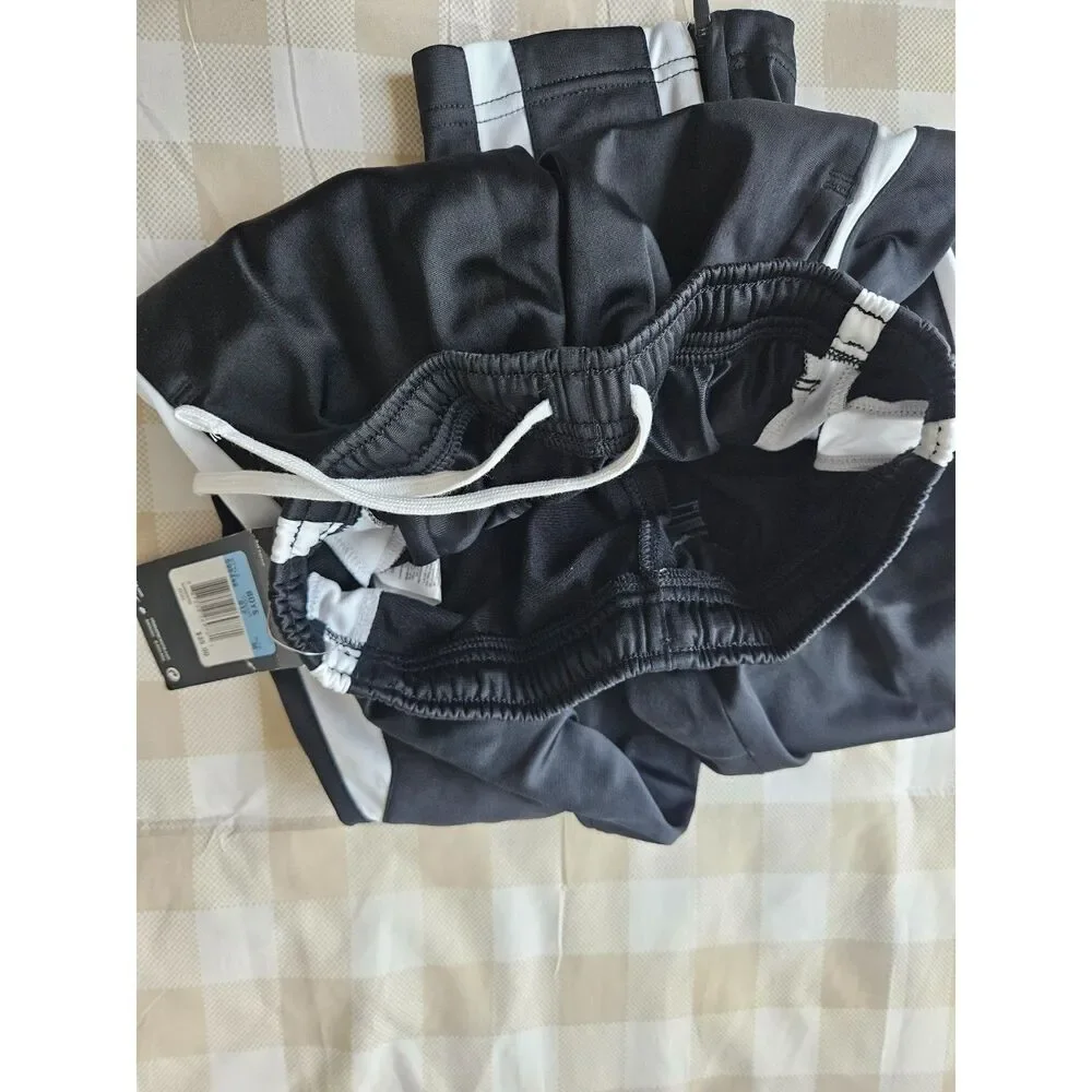 Nike Boys Medium Track Pant Black White NWT